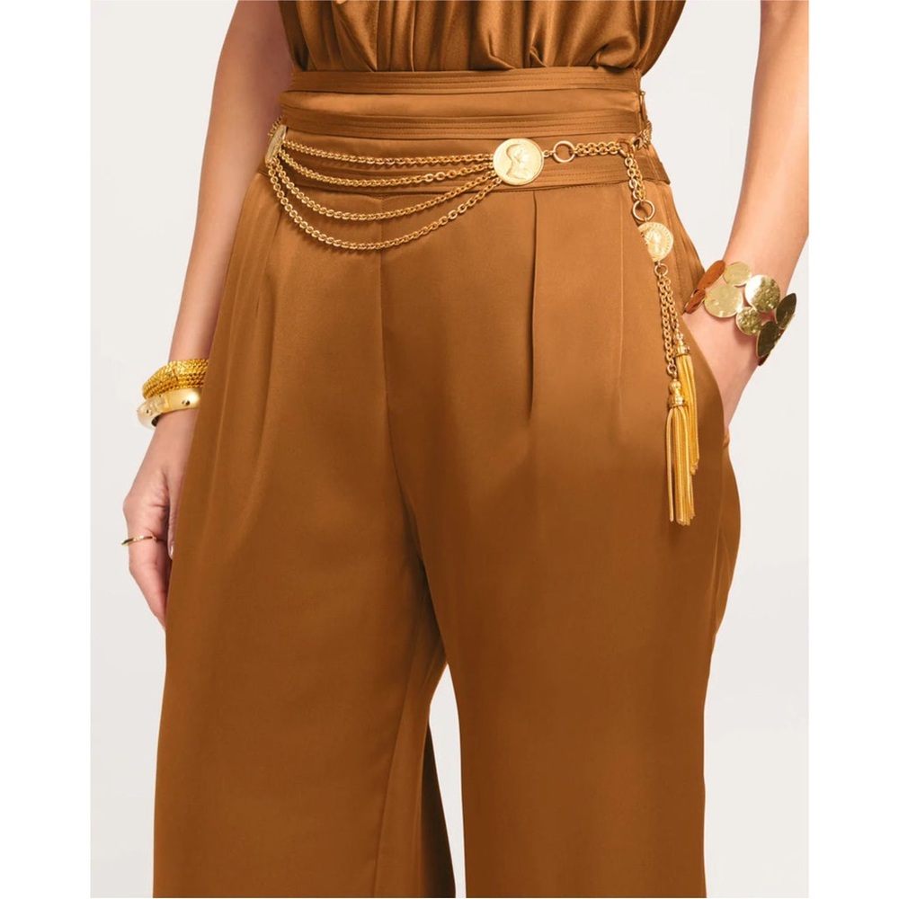 Ramy Brook Joss Wide Leg Pant in Copper